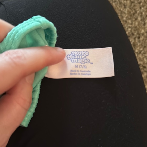 Turquoise Ribbed Swimsuit - Picture 3 of 3